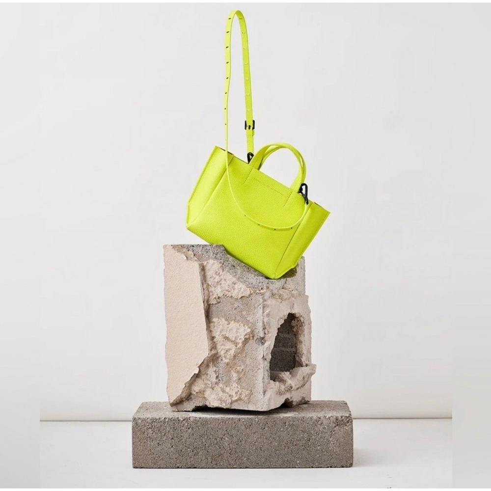 Ampersand As Apostrophe‎ Neon Yellow Micro Tote Leather NWT